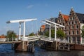 Old bridge in the historic centre of Haarlem