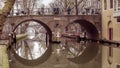 Old bridges in Utrecht, Netherlands Royalty Free Stock Photo
