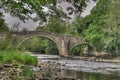 The Old Bridge, Ilkley Yorkshire England Royalty Free Stock Photo