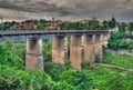 Old bridge in Kamianets-Podilskyi Royalty Free Stock Photo