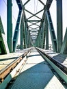 Old bridge over the river Danube in the town of KomÃÂ¡rno Royalty Free Stock Photo