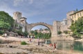 The Old Bridge, Mostar, Bosnia-Herzegovina Royalty Free Stock Photo