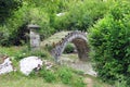 An old bridge in the national park of Vikos-Aoos in Greece Royalty Free Stock Photo