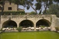 Old bridge near Castle de Bellver, Majorca, Spain, Europe, Balearic Islands, Mediterranean Sea, Europe Royalty Free Stock Photo