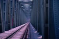 Old bridge over the river Danube Royalty Free Stock Photo