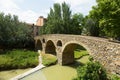 Old bridge over river in Vic Royalty Free Stock Photo