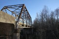 An Old Bridge over a Small Creek Royalty Free Stock Photo