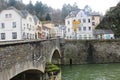 A bridge in a little village of Vianden, Luxembourg Royalty Free Stock Photo