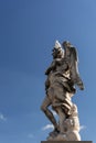 Old bridge over the Tiber River, Angel sculpture in Rome, Italy Royalty Free Stock Photo