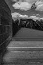 Old Pedestrian Bridge in Berlin Royalty Free Stock Photo