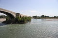 Old bridge in Pont Saint Esprit, France Royalty Free Stock Photo