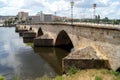 Old Bridge, Ponte Velha, across Tua river, Romanesque-style bridge, Mirandela, Portugal Royalty Free Stock Photo