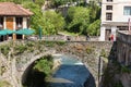 Cityscape in Potes a Cantabria village of Spain.