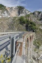 Old bridge of quarry marble Royalty Free Stock Photo