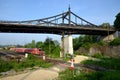 The Old Bridge and railway Royalty Free Stock Photo