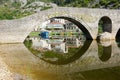 Old Bridge In Rijeka Crnojevica Village, Montenegro Royalty Free Stock Photo