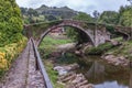 Old roman Bridge in the north of Spain