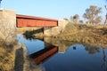 Old bridge and it`s shadow of colonial time Royalty Free Stock Photo