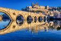 Old Bridge and St. Nazaire Cathedral, Beziers Royalty Free Stock Photo