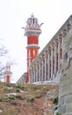 Old bridge. Tsaritsyno park in Moscow. Royalty Free Stock Photo