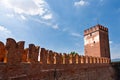 Old bridge in Verona over Adige river - Castelvecchio Royalty Free Stock Photo