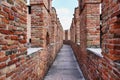 Old bridge in Verona over Adige river - Castelvecchio, Italy Royalty Free Stock Photo