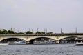 The old bridges of Paris over the river Seine. Royalty Free Stock Photo