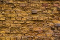 Golden brick wall Royalty Free Stock Photo