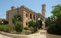 Old British Army Barracks and Clock tower at Mtarfa, Malta Royalty Free Stock Photo