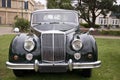 Old British black vintage car Royalty Free Stock Photo