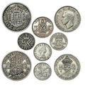 Old British Coins Royalty Free Stock Photo