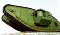The old British tank. First world war