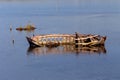 The old broken boat Royalty Free Stock Photo