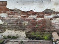 Old broken brick wall background Royalty Free Stock Photo