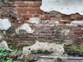 Old broken brick wall background Royalty Free Stock Photo