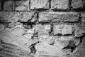 An old broken brick wall Royalty Free Stock Photo