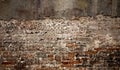 Old grunge broken brick wall texture Royalty Free Stock Photo