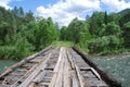 Old broken bridge Royalty Free Stock Photo