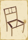 Old broken chair Royalty Free Stock Photo