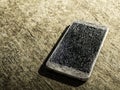 Old broken and cracked screen smartphone Royalty Free Stock Photo