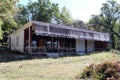 Abandoned forest restaurant