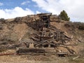 Old Broken Down Mine in Leadville CO