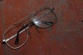 Old broken glasses Royalty Free Stock Photo