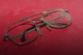 Old broken glasses Royalty Free Stock Photo
