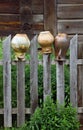 Old broken jars Royalty Free Stock Photo