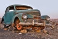 Old broken rusty abandoned car Royalty Free Stock Photo