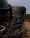 Old broken rusty car Royalty Free Stock Photo