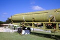 The old and broken, scratched Soviet Union rocket settled on Cuba, pointed out to the blue sky.