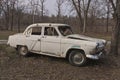 Old broken soviet car