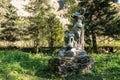 An old broken statue, as a symbol of human imperfection on black background architecture, art, artists